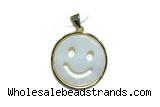 Pend91 23mm copper circle pendant pave zirconia gold plated