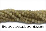 QUAR22 15 inches 10mm round golden rutilated quartz gemstone beads