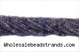 QUAR27 15 inches 4mm round purple phantom quartz gemstone beads