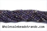 QUAR28 15 inches 6mm round purple phantom quartz gemstone beads