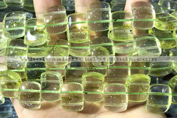 QUAR61 14 inches 13*18mm dyed crackle quartz beads