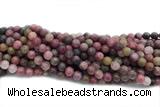 RHOD02 15 inches 8mm round fowlerite gemstone beads