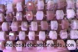 ROND154 14 inches 8*12mm faceted rondelle moonstone beads