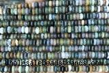 ROND185 15 inches 2*4mm rondelle indian agate gemstone beads