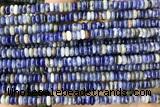 ROND197 15 inches 2*4mm rondelle blue spot stone gemstone beads