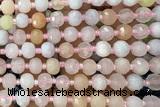 ROND212 15 inches 6*8mm faceted rondelle morganite beads