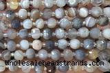 ROND218 15 inches 6*8mm faceted rondelle botswana agate beads