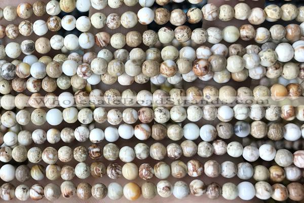 SEAS01 15 inches 4mm round dyed imperial jasper beads