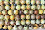 SEAS105 15 inches 10mm round dyed imperial jasper beads