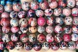 SEAS121 15 inches 10mm round dyed imperial jasper beads