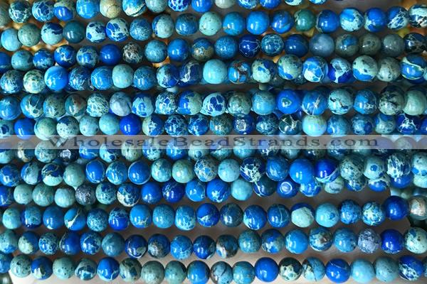 SEAS13 15 inches 4mm round dyed imperial jasper beads