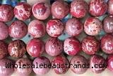 SEAS136 15 inches 12mm round dyed imperial jasper beads