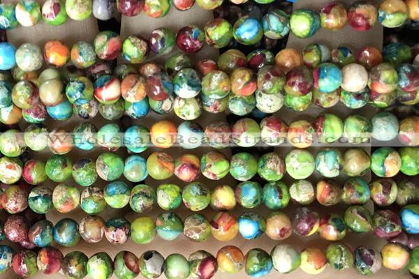 SEAS26 15 inches 4mm round dyed imperial jasper beads