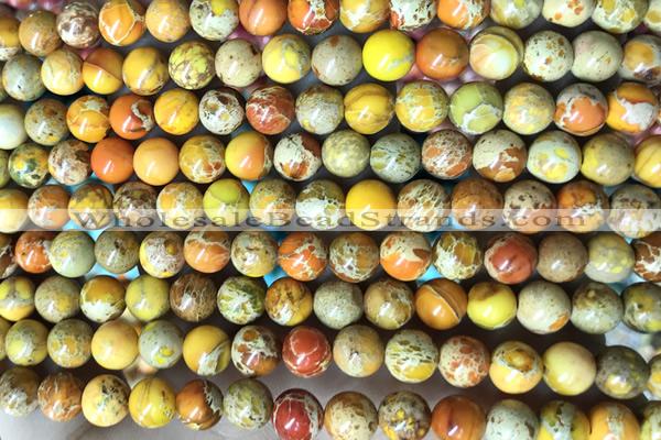 SEAS33 15 inches 6mm round dyed imperial jasper beads