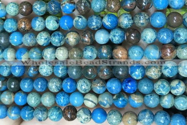 SEAS46 15 inches 6mm round dyed imperial jasper beads