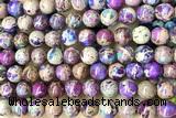 SEAS86 15 inches 8mm round dyed imperial jasper beads