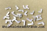 Shel26 6*10mm Natural White Shell Alphabet Letter Pendant