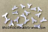 Shel39 8*10mm Natural White Shell Alphabet Letter Pendant