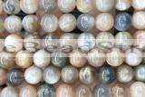 SUNS22 15 inches 10mm round sunstone gemstone beads