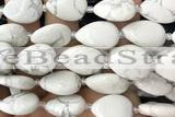 TEAR03 15 inches 13*18mm flat teardrop howlite turquoise beads