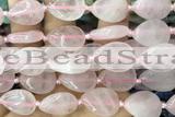 TEAR05 15 inches 13*18mm flat teardrop rose quartz beads