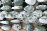 TEAR11 15 inches 13*18mm flat teardrop jasper gemstone beads