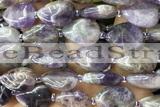 TEAR25 15 inches 13*18mm flat teardrop amethyst gemstone beads