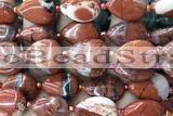 TEAR27 15 inches 13*18mm flat teardrop red jasper beads