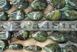 TEAR31 15 inches 13*18mm flat teardrop dragon blood jasper beads