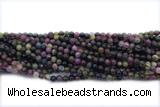 TPUR08 15 inches 4mm round tourmaline gemstone beads